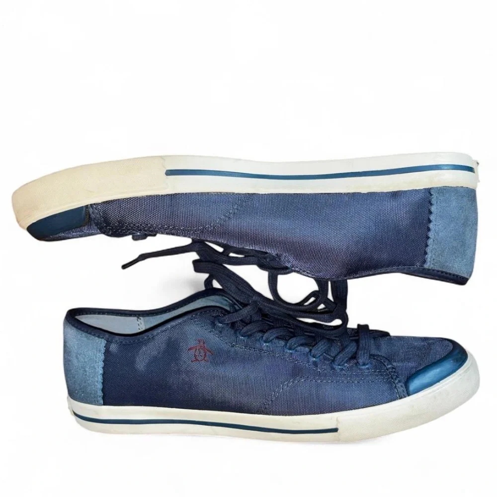 Original Penguin Blue Canvas Sneakers
